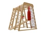 Детский уличный комплекс Baby Sport SB Акварелька 150х124х132 см игровой спортивный Дерево Коричневый (Акварелька- outdoor) - изображение 7