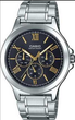 Мужские наручные часы CASIO MTP-V300D-1A2 Серебро\черный с золотым экран - изображение 3