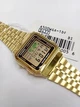 Наручные часы с подсветкой CASIO VINTAGE SERIES WATCH A500WGA-1 Желтое золото - изображение 4