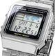 Мужские наручные часы CASIO A500WA-1 с подсветкой Серебро\белый экран - изображение 5