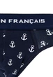 Труси сліпи Garcon Francais Slip18 чоловіча білизна бавовняна комфортна M Bleu ancres (3701195814683) - изображение 3