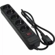 Сетевой фильтр питания Patron 1 m3*1mm2 (SP-1053U) 5 розеток BLACK (EXT-PN-SP-1053U) (154458) - изображение 1
