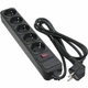 Сетевой фильтр питания Patron 1.8 m3*1mm2 (SP-1052) 5 розеток BLACK (EXT-PN-SP-1052) (154455) - изображение 1