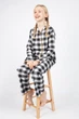 Піжама для дівчинки Cyberjammies Annie 5847 6-7 лет/122см Чорний у клітку (5051877368842) - изображение 3