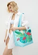 Сумка пляжна Le Comptoir de la plage Tropical 35x58x23 легка велика стильна One size Синій з принтом фламінго (ZIK0000015828) - зображення 2