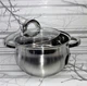 Кастрюля Edenberg из нержавеющей стали с крышкой 3.7 л EB-3725 - изображение 1