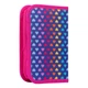 Пенал твердий SMART одинарний з клапаном HP-03 "Rainbow hearts", фіолетовий овий (532824) - изображение 3