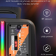 Портативна акустична система з караоке мікрофоном Winso WS46Dancer Bluetooth колонка з RGB підсвічуванням 15Вт - зображення 9