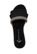 Шльопанці Pretty You London Fringe 36 Black (5060526412034) - зображення 2