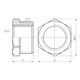 Футорка SD Forte 1/2"х3/4" НВ SF3742015 - изображение 2