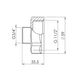 Переход SD Forte 1" 1/2х3/4" ВН SF3604020 - изображение 2