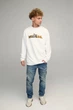 Світшот чоловічий OVERSIZE /no flis/ L Білий (BSMW30080) - изображение 2