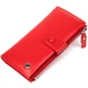 Яркий женский стильный кошелек-клатч ST Leather Wallet&nbsp;19374 Красный - изображение 1