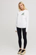 Світшот жіночий oversize /no flis/ S Білий (BSWW30059) - изображение 2
