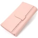 Вместительный женский стильный кошелек ST Leather Wallet&nbsp;19390 Розовый - изображение 2