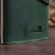 Бумажник унисекс из винтажной кожи SHVIGEL 16168 Зеленый - изображение 6