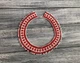 Намисто з чеського бісеру HatynkaUA Necklace кольє ручної роботи до вишиванки Червоно-Білий (SUN999_03) - зображення 1