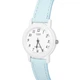 Жіночий годинник Casio моделі LQ-139L-2BDF відрізняється світло-блакитним циферблатом і білим ремінцем. - зображення 1