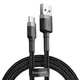 Кабель Baseus cafule cabel USB для Type-C 2A 3m (CATKLF-UG1) Gray+Black - зображення 1