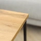 Комплект журнальних столів Квадро M + S Adore Decor Чорний + Дуб (метал/ламінована ДСП) (MObK-dD) - зображення 4