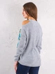 Свитер c элементами вышивки Boohoo EE00782 L (44982L) Серый - изображение 2