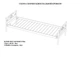 Кровать односпальная металлическая Метакам COMFORT-1 200x90 Коричневый - изображение 2