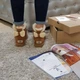 Угги мини с бантом женские зимние замшевые рыжие, 36, 1013391р, UGG - изображение 5
