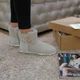 Женские мини зимние светло-серые замшевые на овчине, 39, 3352сз, UGG - изображение 8