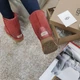 Угги женские яркие красные зимние средние замшевые 38, 5825вз, UGG - изображение 8