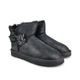 Угги короткие женские кожаные черные зимние на овчине 39, 1095013ч, UGG - изображение 2