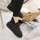 Угги короткие женские кожаные черные зимние на овчине 39, 1095013ч, UGG - изображение 9