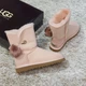 Женские угги розовые с булавкой зимние замшевые 40, 1017502р, UGG - изображение 6