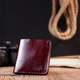 Портмоне шкіряне Shvigel leather-16609 Вишневе - зображення 6
