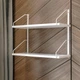Полиця настінна подвійна Adore Decor Білий (метал/ЛДСП) (PN2w-dW) - зображення 3