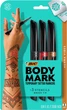 Набор маркеров для татуировки BIC BodyMark Temporary Tattoo Marker 3 шт. (MTBP31HN-AST) - изображение 1