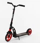 Двухколесный самокат колеса PU, складной, амортизатор Best Scooter 85х16х36 см (fit0010790) Черно-красный - изображение 1