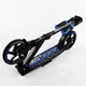 Двухколесный самокат Best Scooter складной, амортизатор, стоп сигнал. Black and blue (105431) - изображение 8