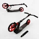 Двухколесный самокат колеса PU, складной, амортизатор Best Scooter 85х16х36 см (fit0010790) Черно-красный - изображение 7