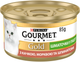 Упаковка влажного корма для кошек Purina Gourmet Gold Кусочки в паштете с уткой, морковью и шпинатом 24 шт по 85 г - изображение 2