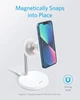 Бездротовий зарядний пристрій Anker PowerWave Select Magnetic 2-in-1 Stand (White) (6764574) - зображення 3