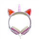 Наушники LINX Unicorn Ear Headphone с ушками Единорог LED Розовый (SUN2996) - изображение 1