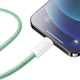 Кабель BASEUS Dynamic Series Fast Charging Data Cable Type-C to iP 20W Green 2м (CALD000106) - изображение 4