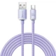 Кабель BASEUS Crystal Shine Series Fast Charging Data Cable USB to Type-C 100W Purple 2м (CAJY000505) - изображение 1