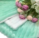 Плед-покрывало двухсторонний от MinkyHome 100% плюш 100х120 см. Мятный-Белый - изображение 7