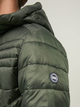 Куртка Jack & Jones CONTRAST ZIP JJEHERO PUFFER HOOD NOOS S Хаки 12211785-Rosin - изображение 3