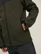 Куртка Jack & Jones JJEMARVIN HOOD SOFTSHELL NOOS S Хаки 12212363-Rosin - изображение 4