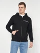 Толстовка на молнии мужская Tommy Hilfiger 10948.1 S (44) Черная с принтом - изображение 1