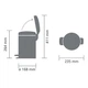 Бак для мусора Brabantia Pedal Bin 3 л New Icon Soft Beige (149887) - изображение 4