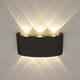 Світильник світлодіодний настінний, LED бра LINZA SIX 6W Q170 3000K BLACK 220V IP54 - зображення 2