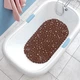 Силиконовый коврик для ванны и душа Bathlux, резиновый и нескользящий, люкс качество, Коричневый - изображение 2